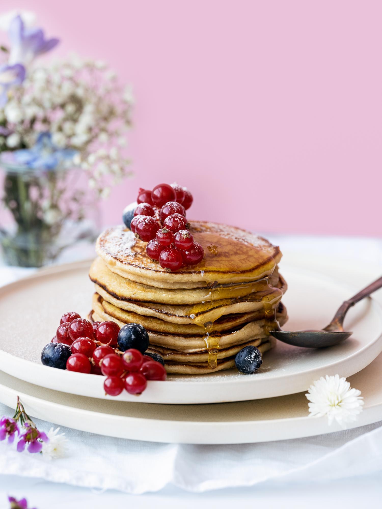 Haferpfannkuchen mit Buttermilch