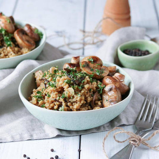 Bulgur mit Pilzen