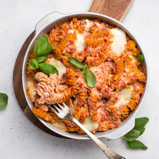 Überbackene Nudeln mit Ricotta